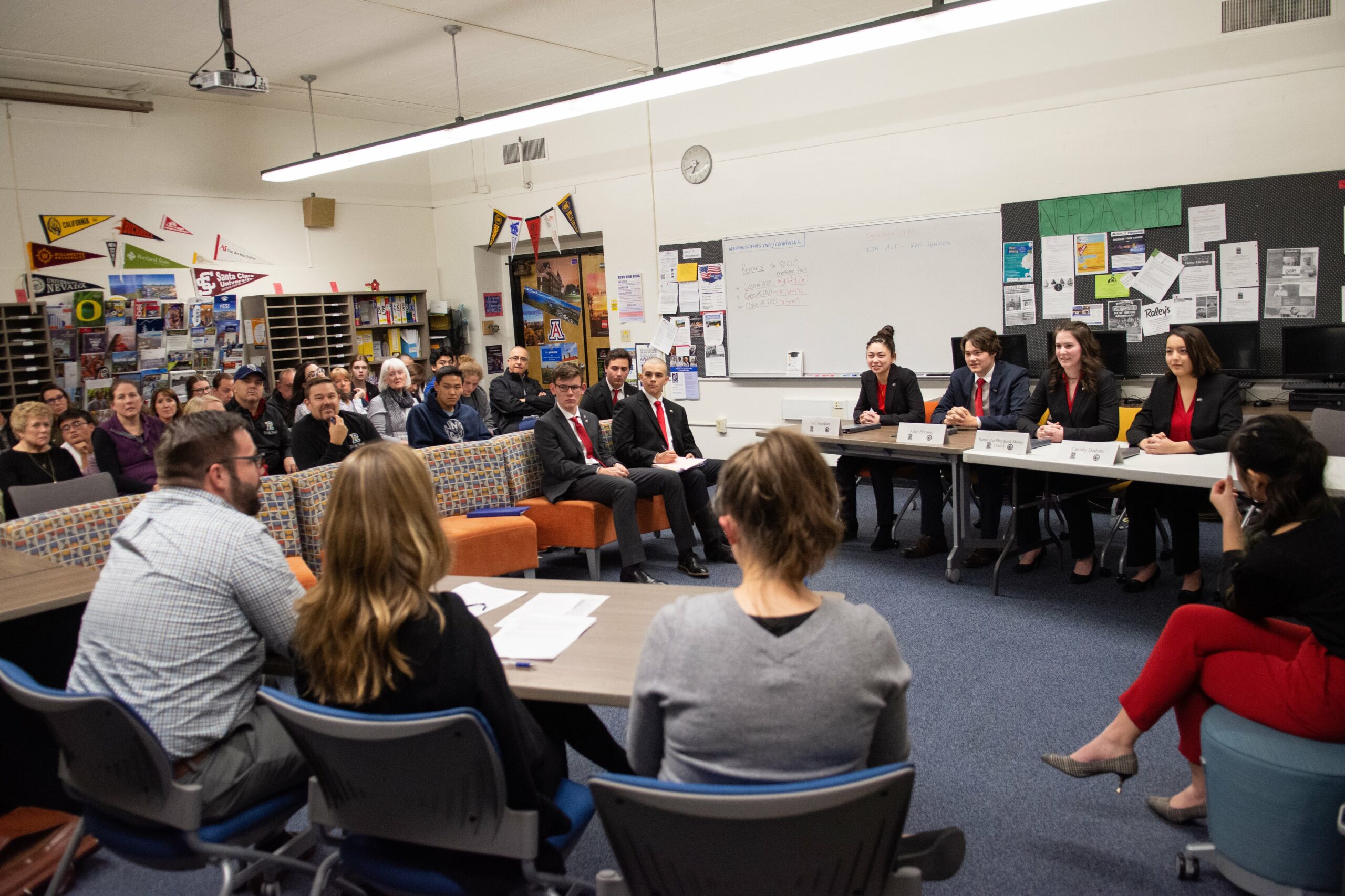 Students rehearsing We The People competition