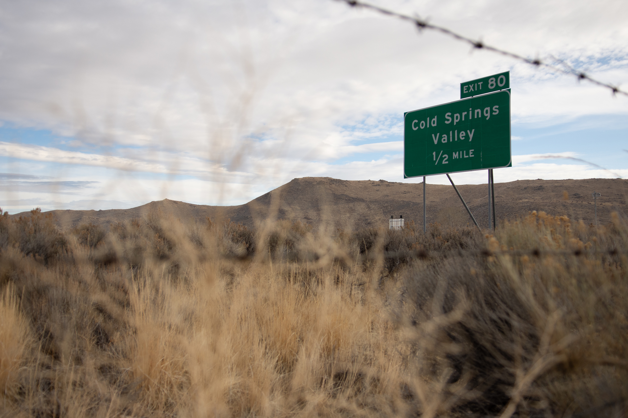 Cold Springs Valley highway sign.