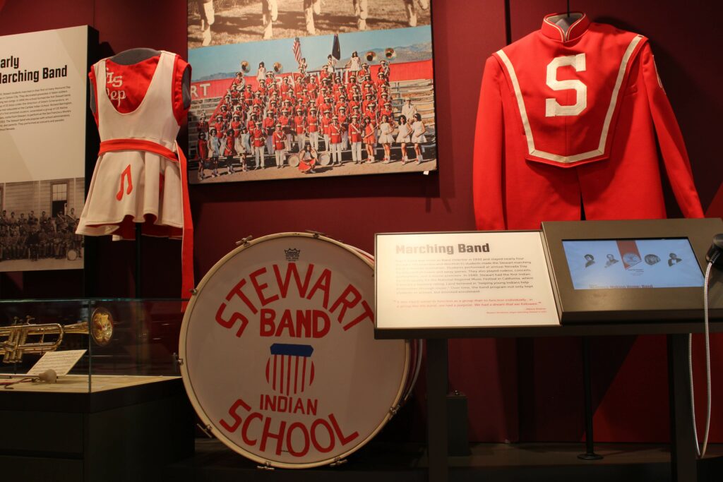 Stewart Indian School band uniforms