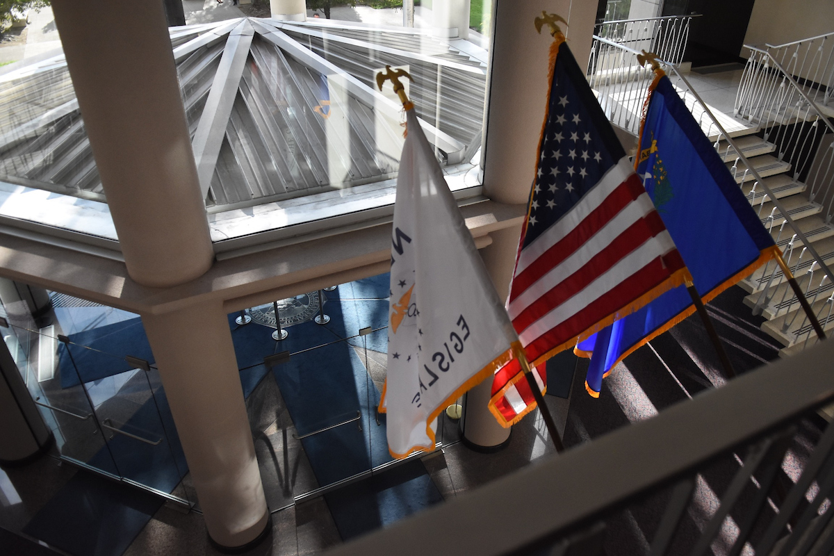 Flags at Nevada Legislature