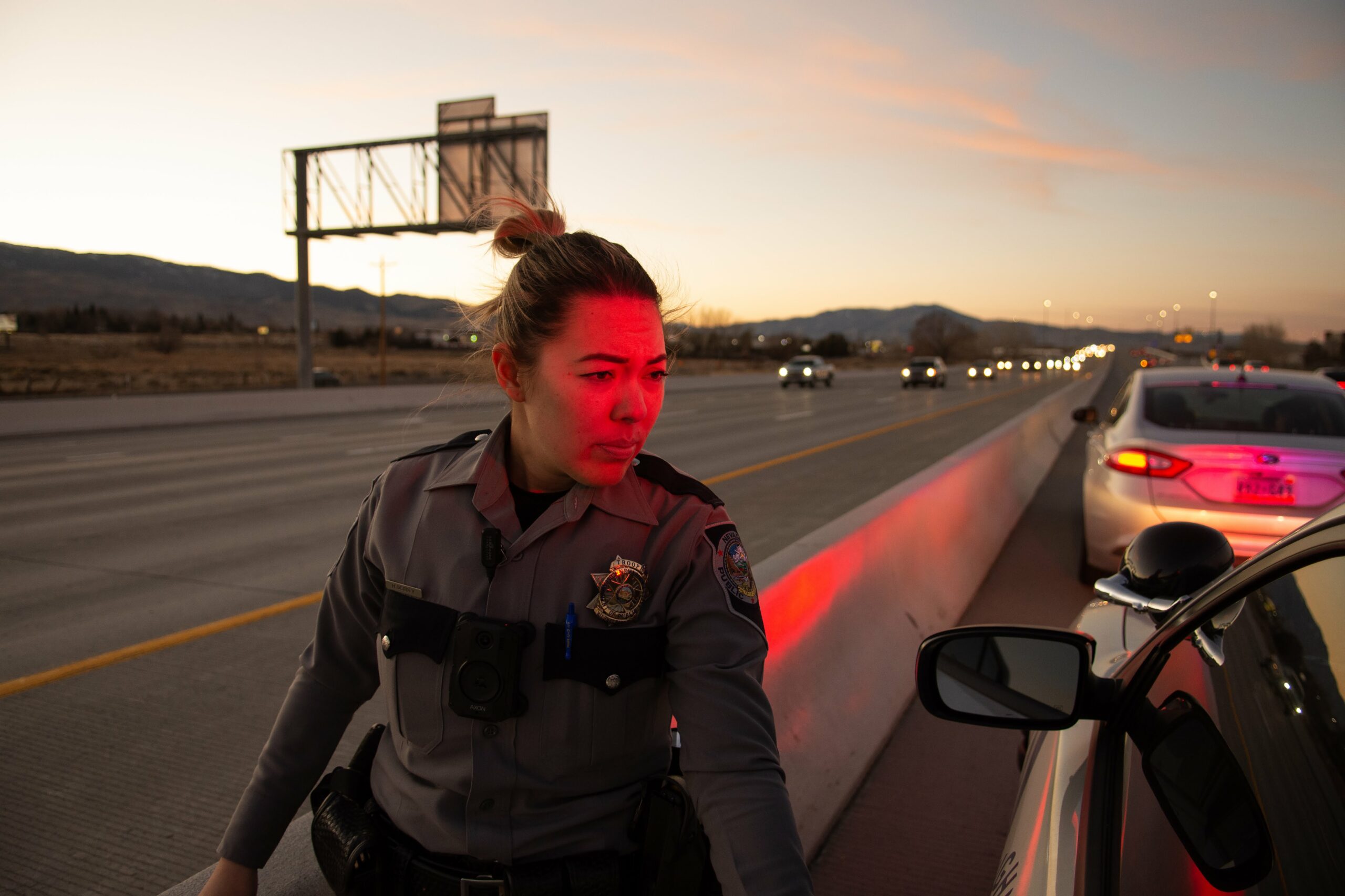 Trooper Hannah DeGoey traffic stop