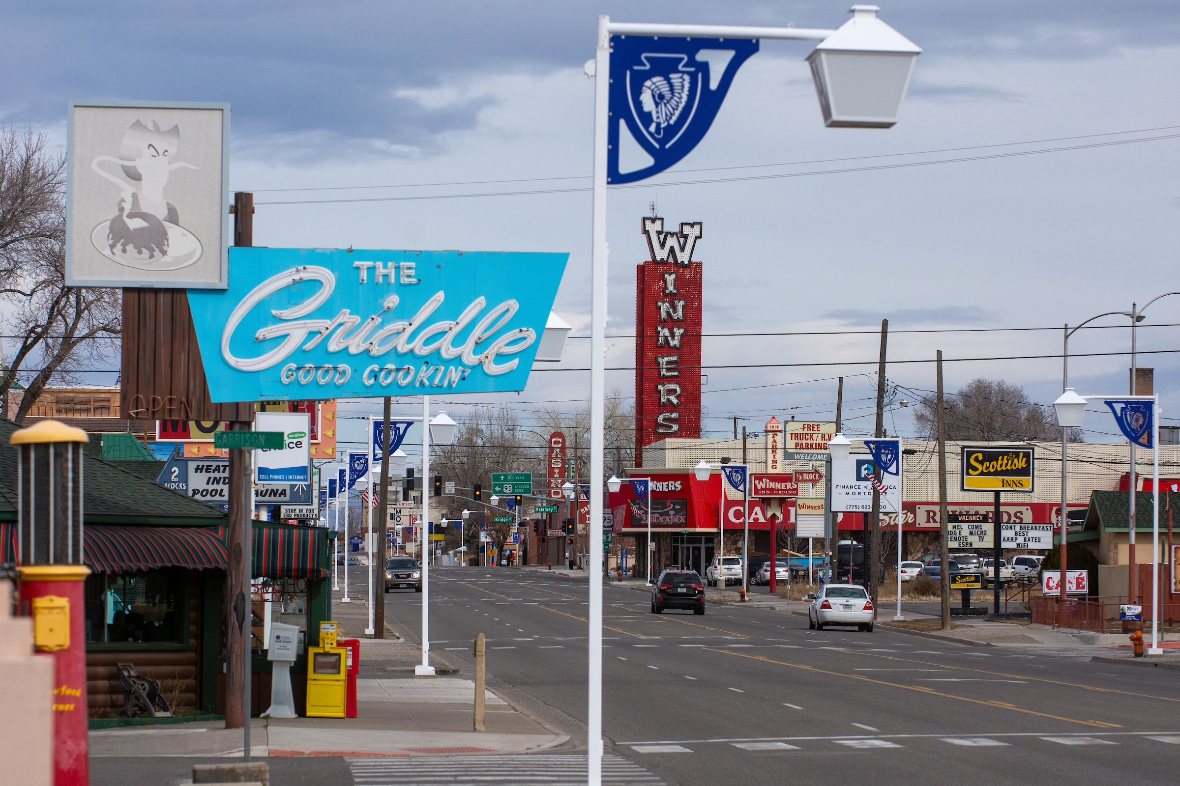 Signs on Winnemucca Blvd