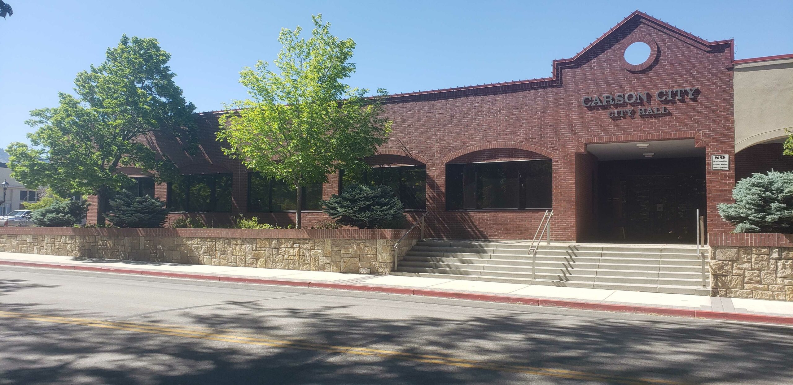 The Carson City City Hall on a sunny day