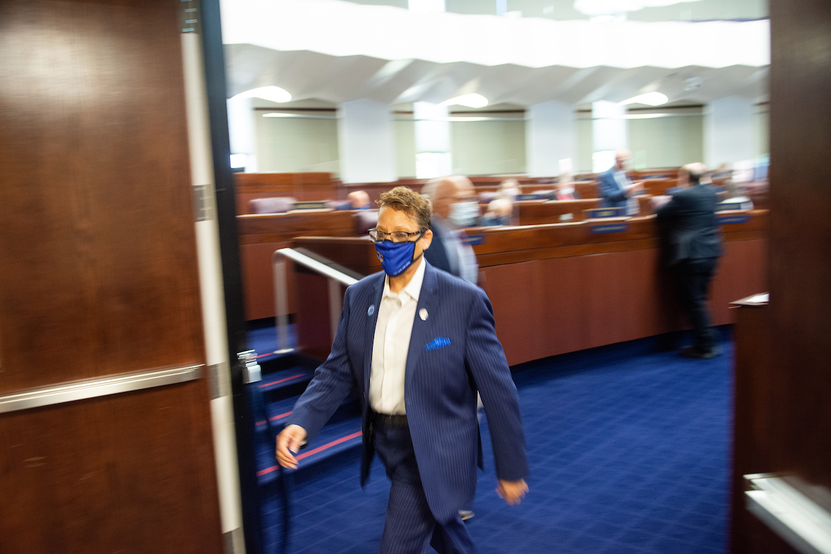 State Senate Pat Spearman on Friday, July 31, 2020 during the first day of the 32nd Special Session of the Legislature in Carson City.