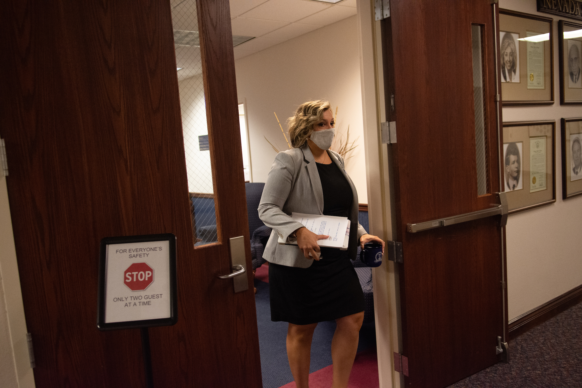 State Senate Majority Leader Nicole Cannizzaro on Friday, July 31, 2020, during the first day of the 32nd Special Session of the Legislature in Carson City.