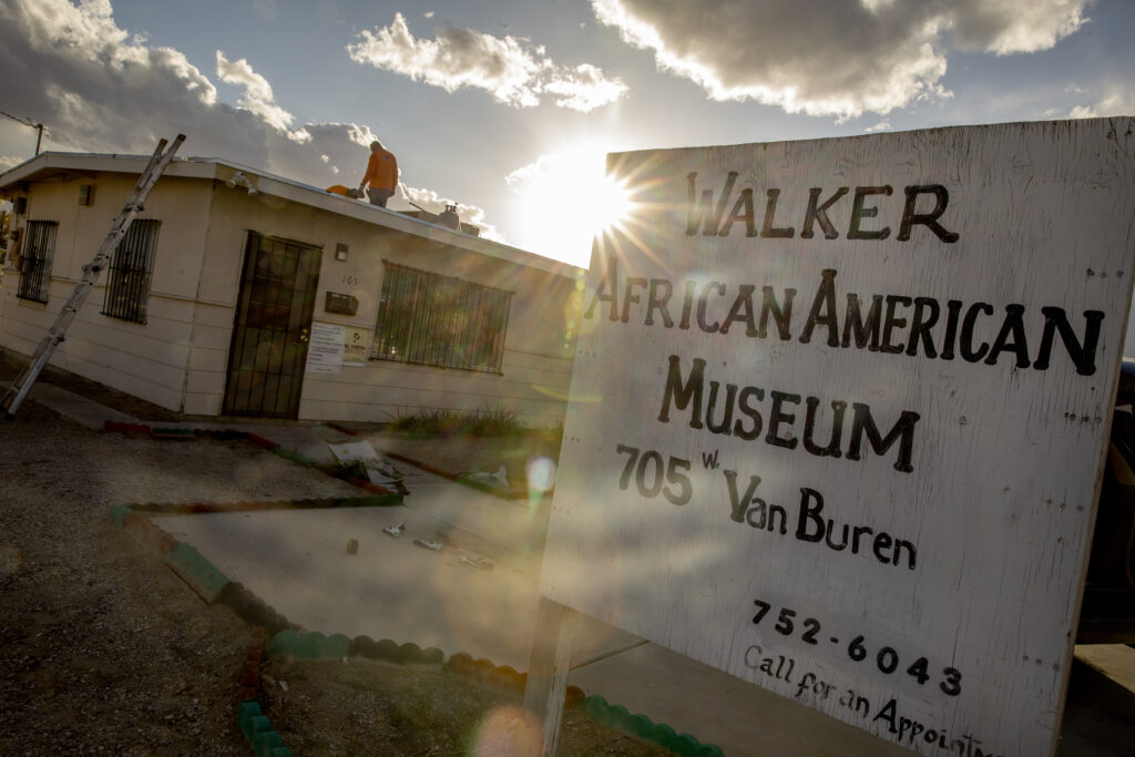 The Walker African American Museum at 705 W Van Buren Ave.  (Jeff Scheid/The Nevada Independent)