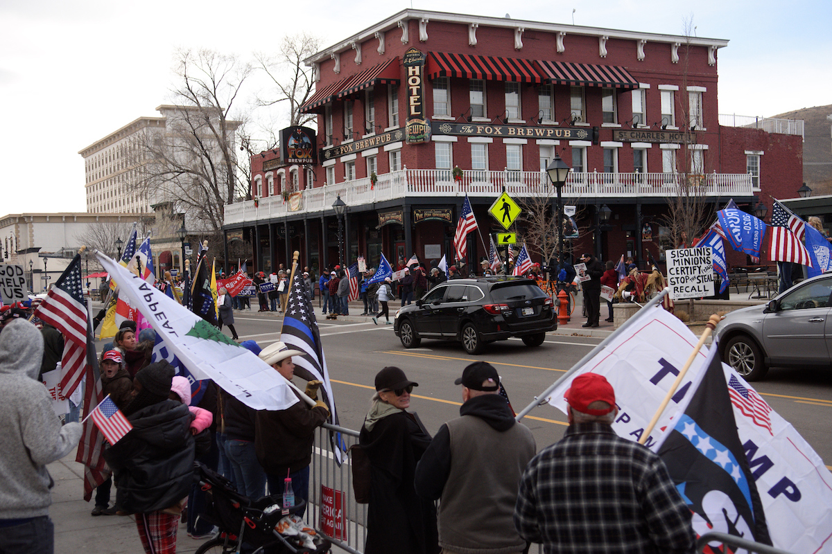 ProTrump protesters in Carson City peaceful even as supporters of