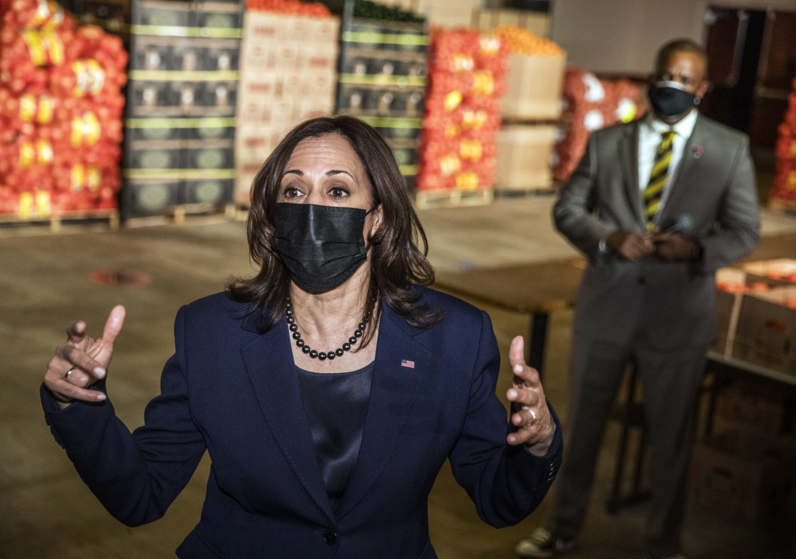 Vice President Kamala Harris at the Culinary Academy