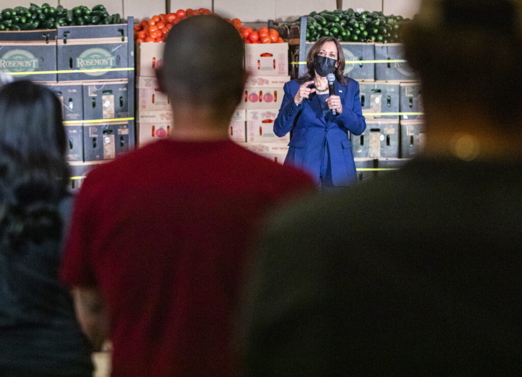 Harris promotes $1.9 trillion COVID relief bill in Las Vegas, meets with food workers