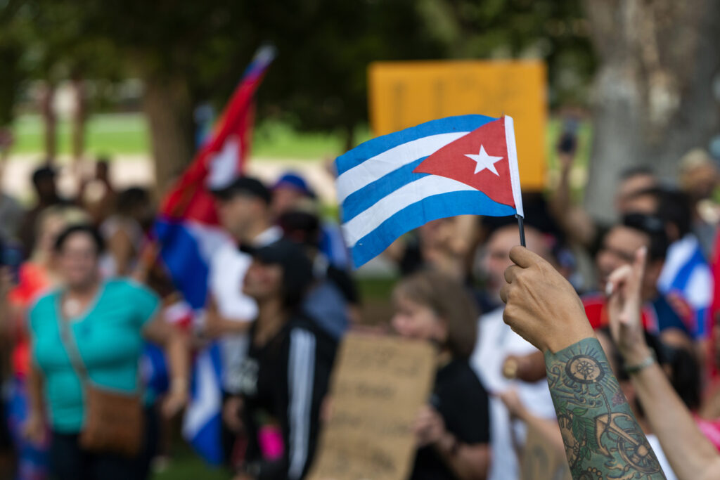 Los gritos de “Libertad” resonaron a 2,000 millas de Cuba en