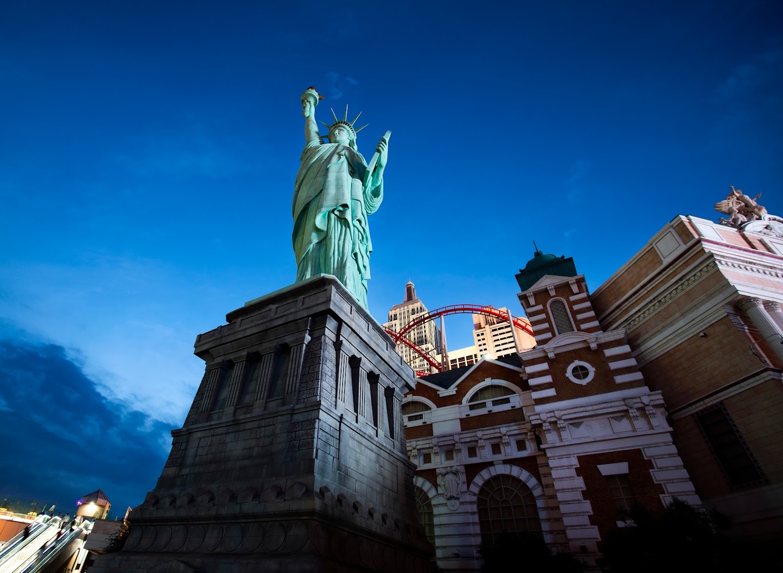 Las Vegas Nevada Statue of Liberty Replica in front of New York New York  Hotel