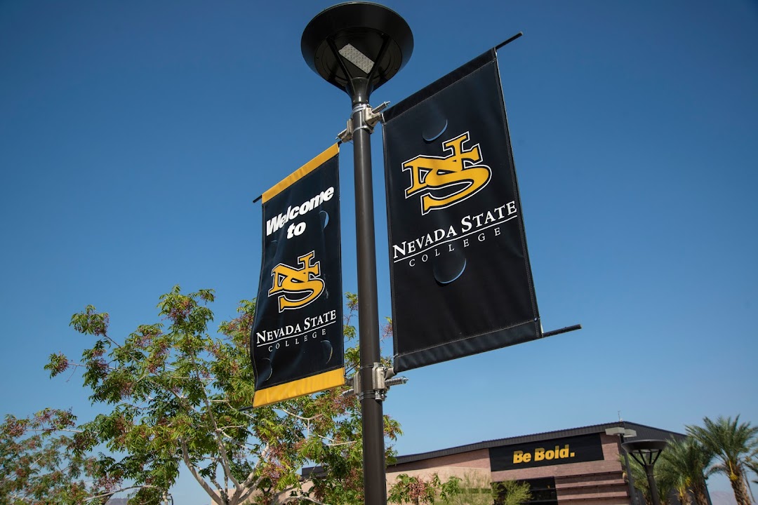 Signage as seen at Nevada State College in Henderson on Friday, Sept. 24, 2021. (Daniel Clark/The Nevada Independent)