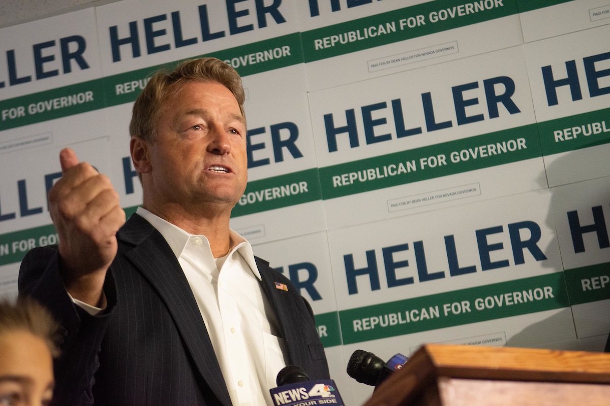 Heller tacks right on guns in attempt to distinguish himself from Lombardo  - The Nevada Independent