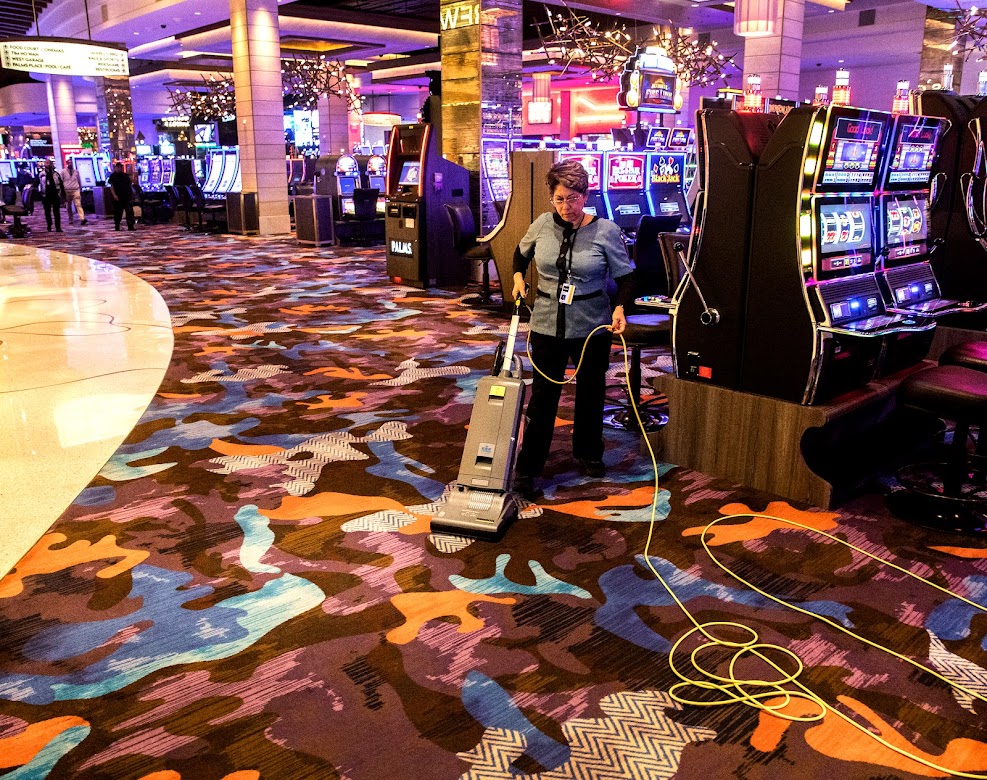 The renovated casino floor inside the Palms hotel-casino in Las Vegas,  Thursday, May 17, 2018. …