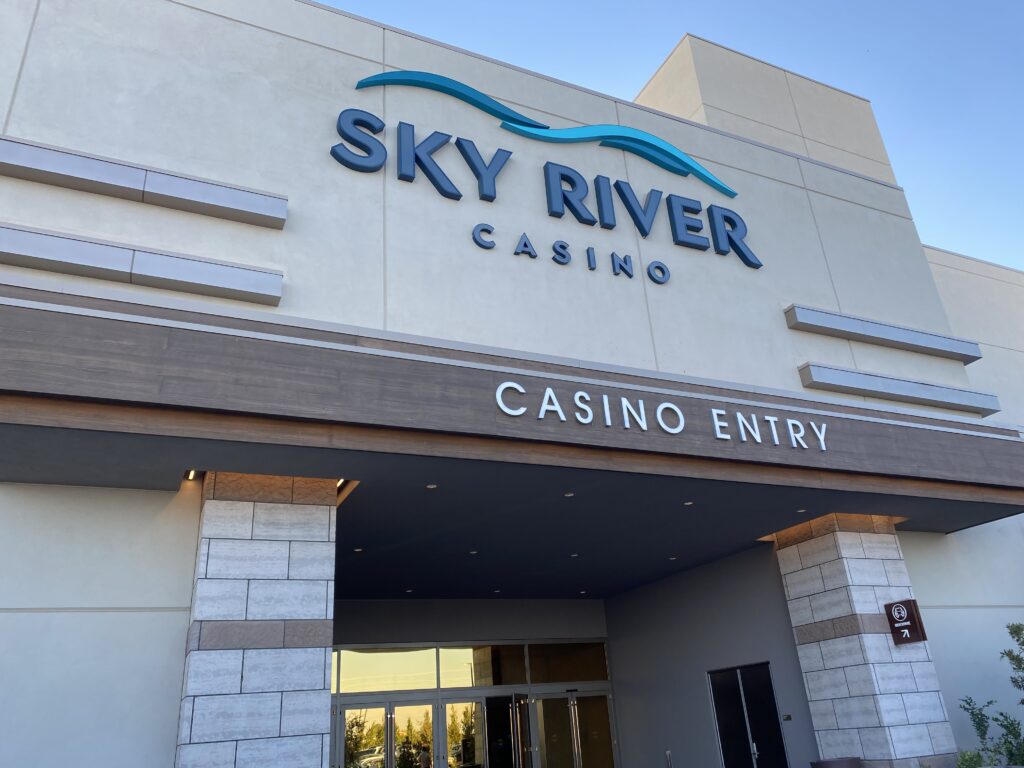 Entrance to the $500 million Sky River Casino near Sacramento, California that Boyd Gaming operates for the Wilton Rancheria Tribe. (Courtesy of Boyd Gaming)