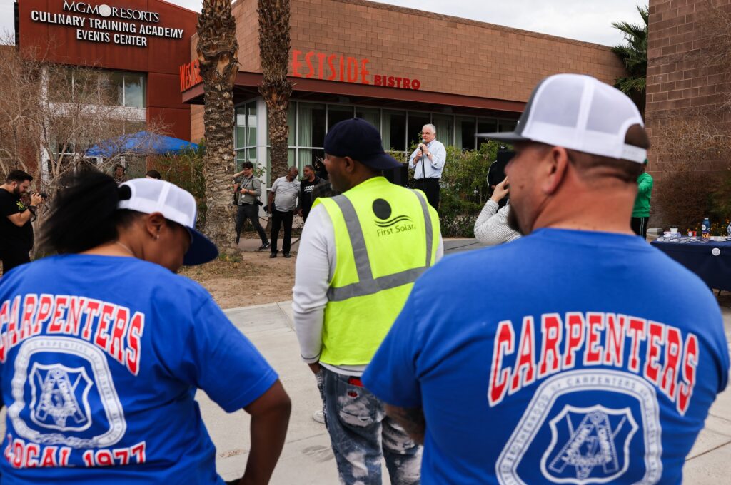 The culinary academy, a popular campaign site for prominent Democrats, is set to receive $25 million. Oct. 22, 2022.  (Jeff Scheid/The Nevada Independent).