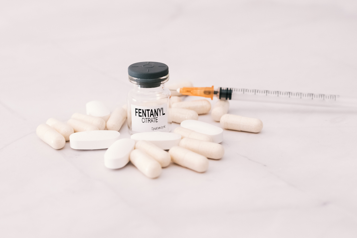 Photo illustration of fentanyl citrate.