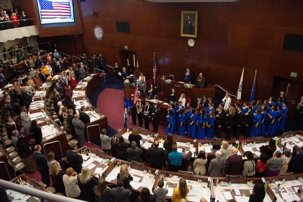 PHOTOS First day of Nevada legislative session returns to form after