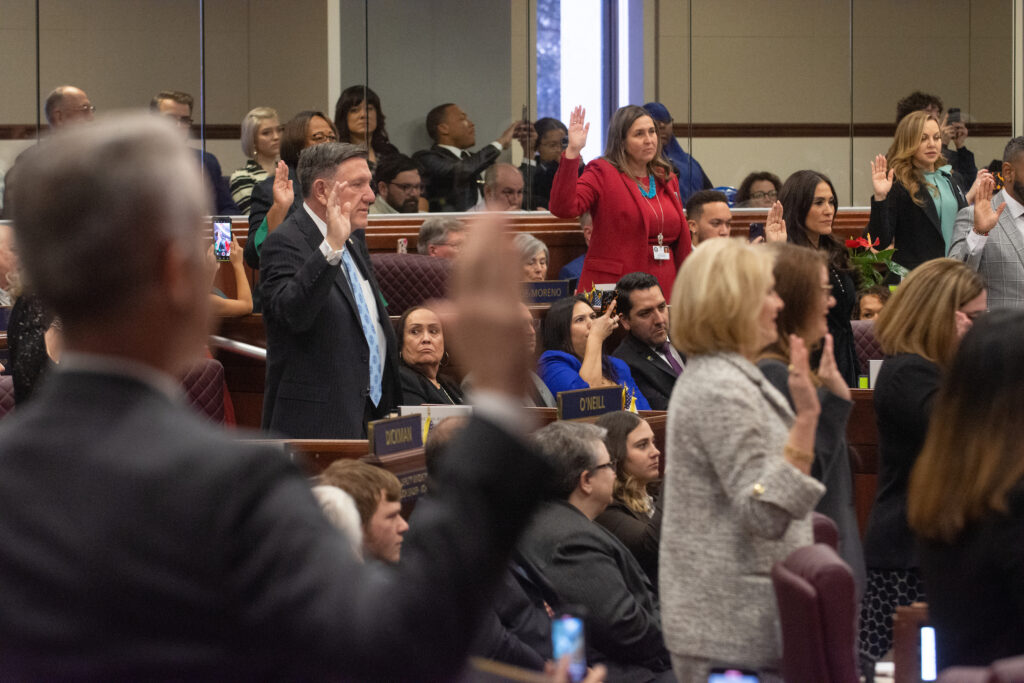 PHOTOS First day of Nevada legislative session returns to form after