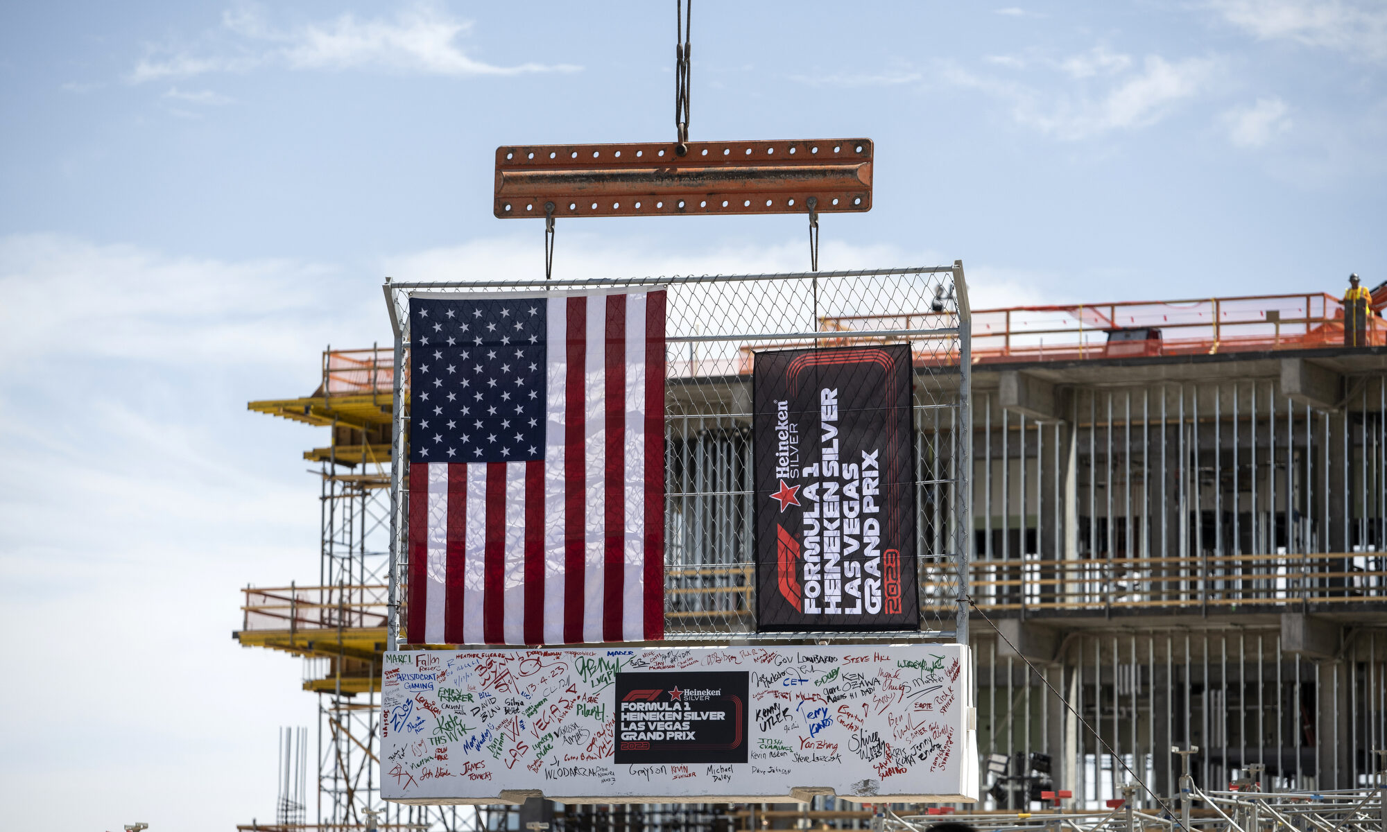 $500M paddock building topped off 5 months ahead of Las Vegas' F1 race  weekend - The Nevada Independent