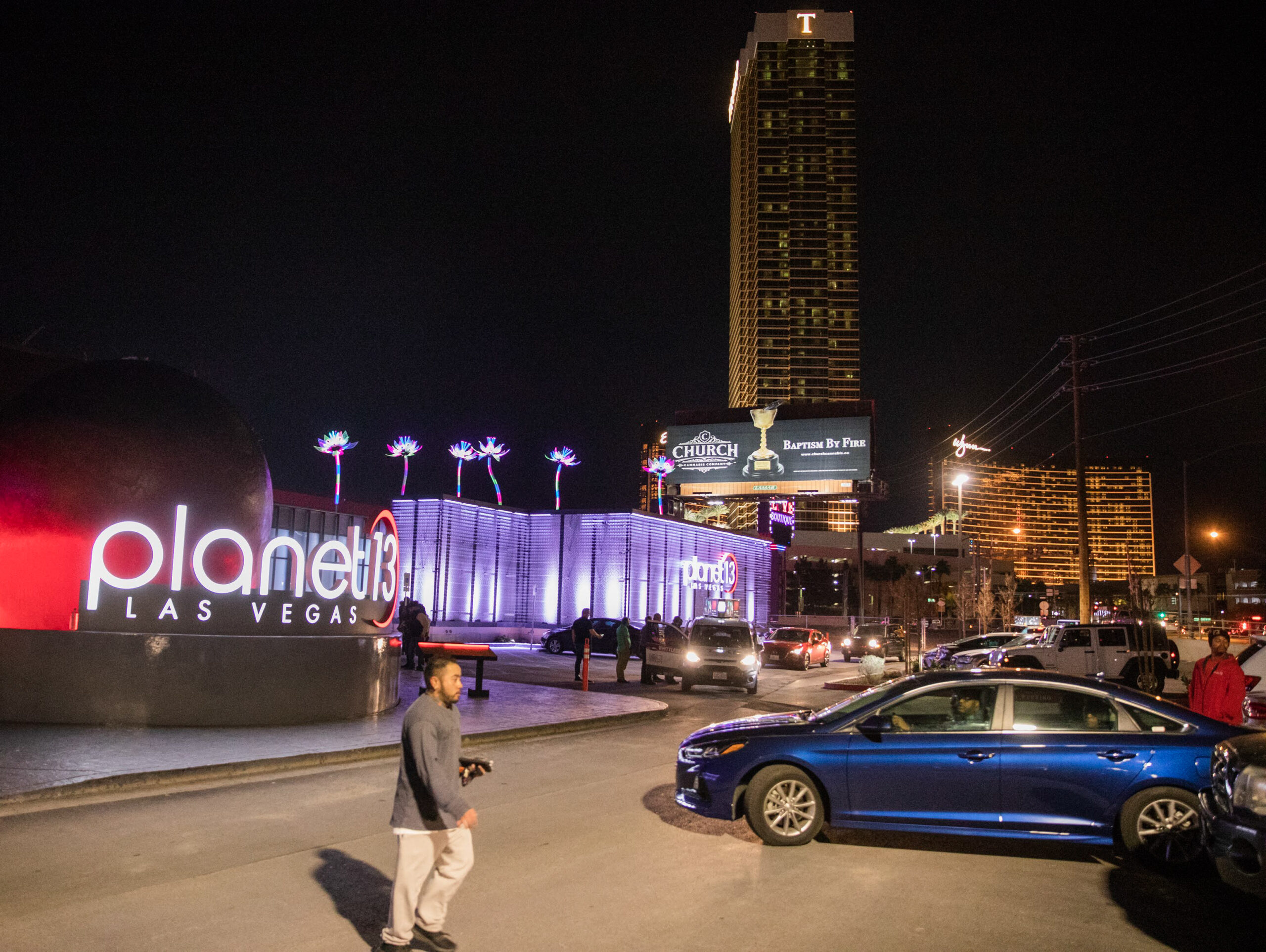 Las Vegas, Nevada, USA - May 6, 2019: Upscale shops at the