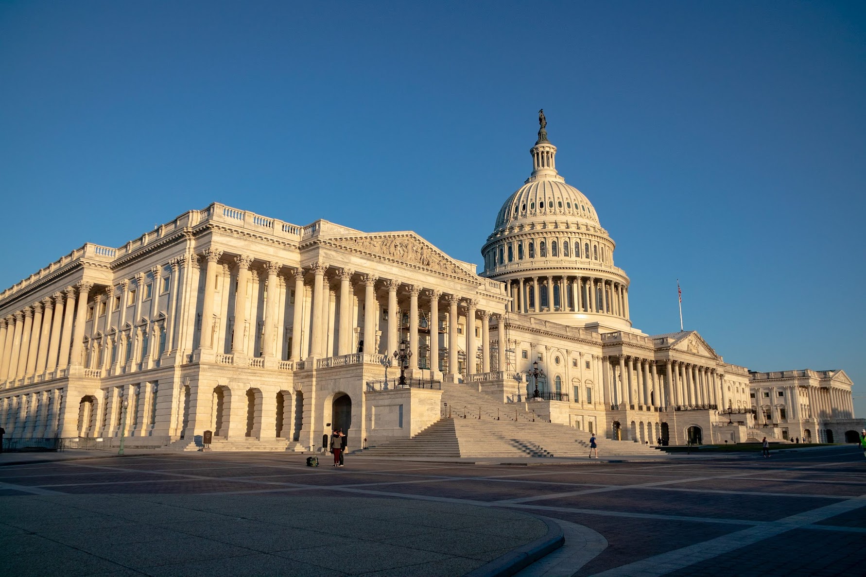 Morning sunrise on the eastern face of the U.S. Capitol building in Washington D.C. on Friday, Oct. 7, 2022. (Tim Lenard/The Nevada Independent).