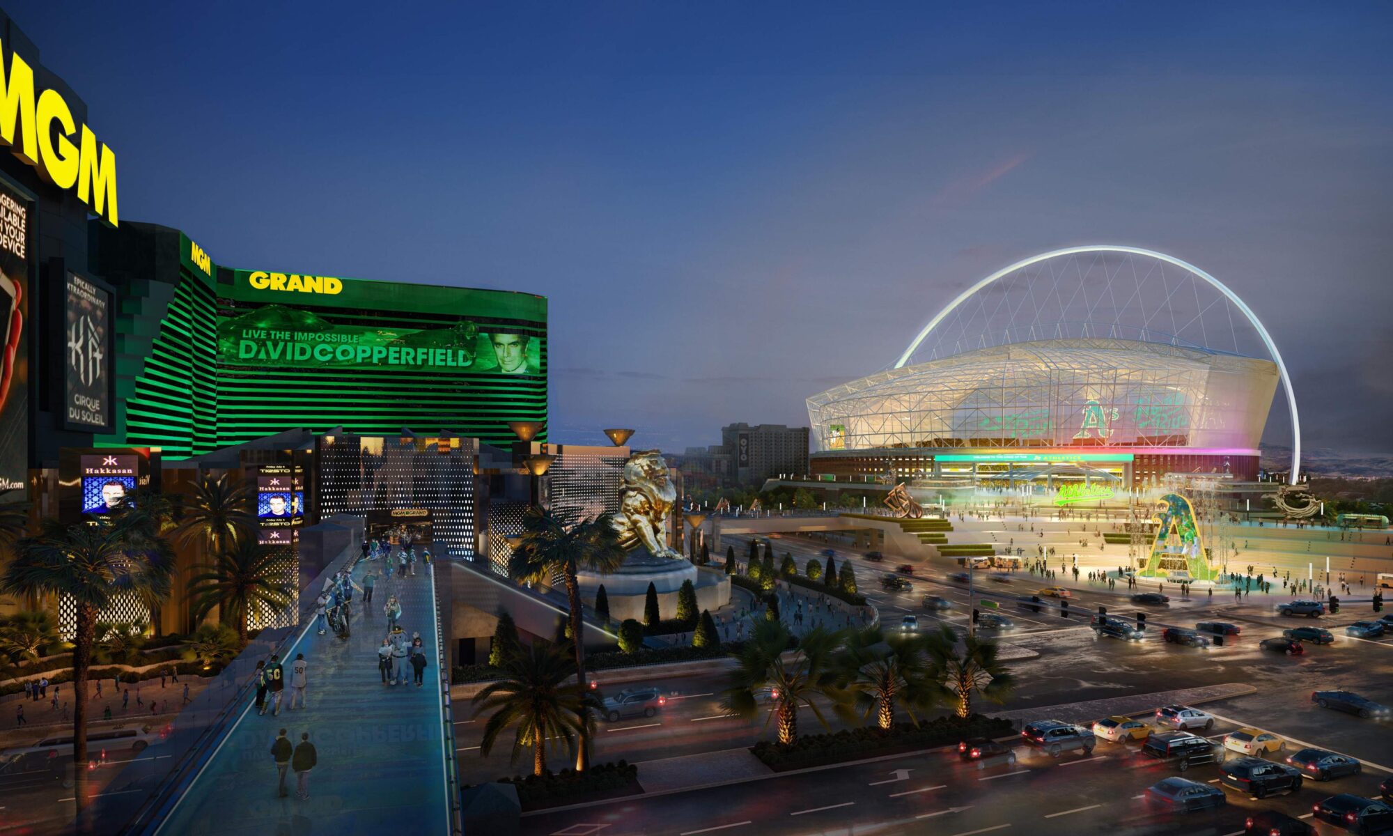 New downtown Las Vegas arches nearly completed, Downtown, Local