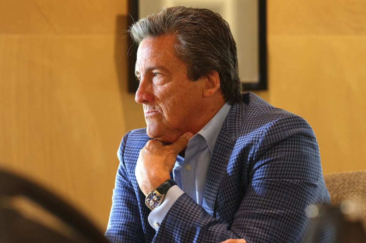 MGM Resorts International CEO Bill Hornbuckle during an interview in his office on Thursday, June 30, 2023. (Jeff Scheid/The Nevada Independent)