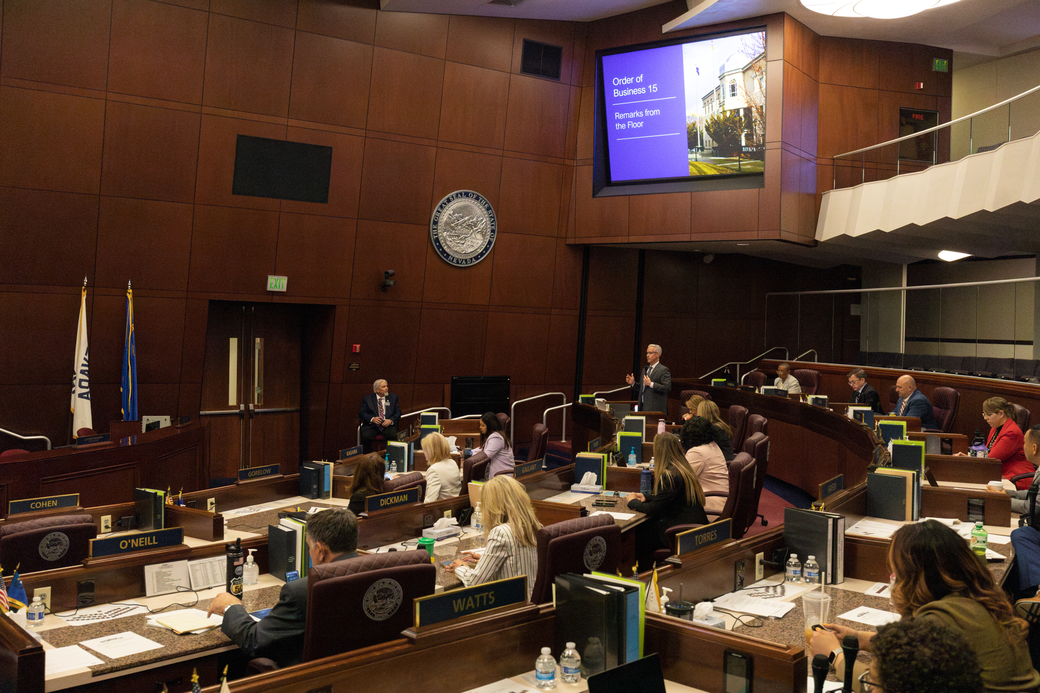Assemblyman Toby Yurek speaks during the 35th special session of the Legislature on June 14, 2023, in Carson City. (Trevor Bexon/The Nevada Independent).