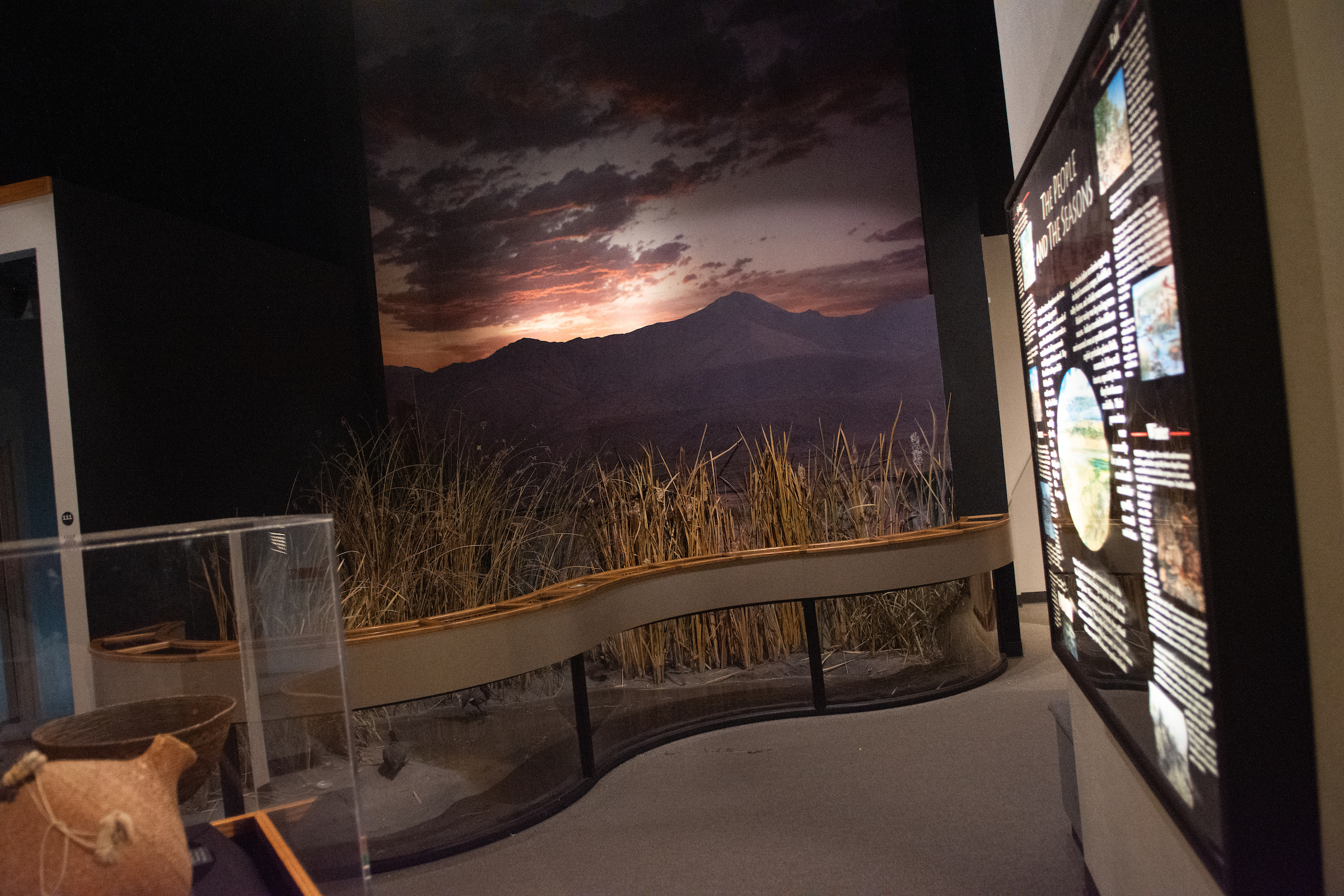 The standing "Under One Sky" exhibit at the Nevada State Museum on April 17, 2023 gives visitors Indigenous perspectives on the land.