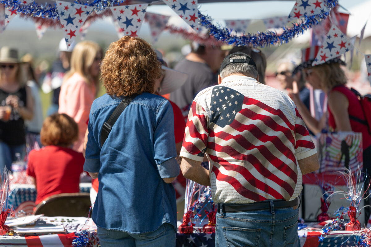 Attendees during the 8th annual Basque Fry at Corley Ranch in Gardnerville on June 17, 2023. (Trevor Bexon/The Nevada Independent).