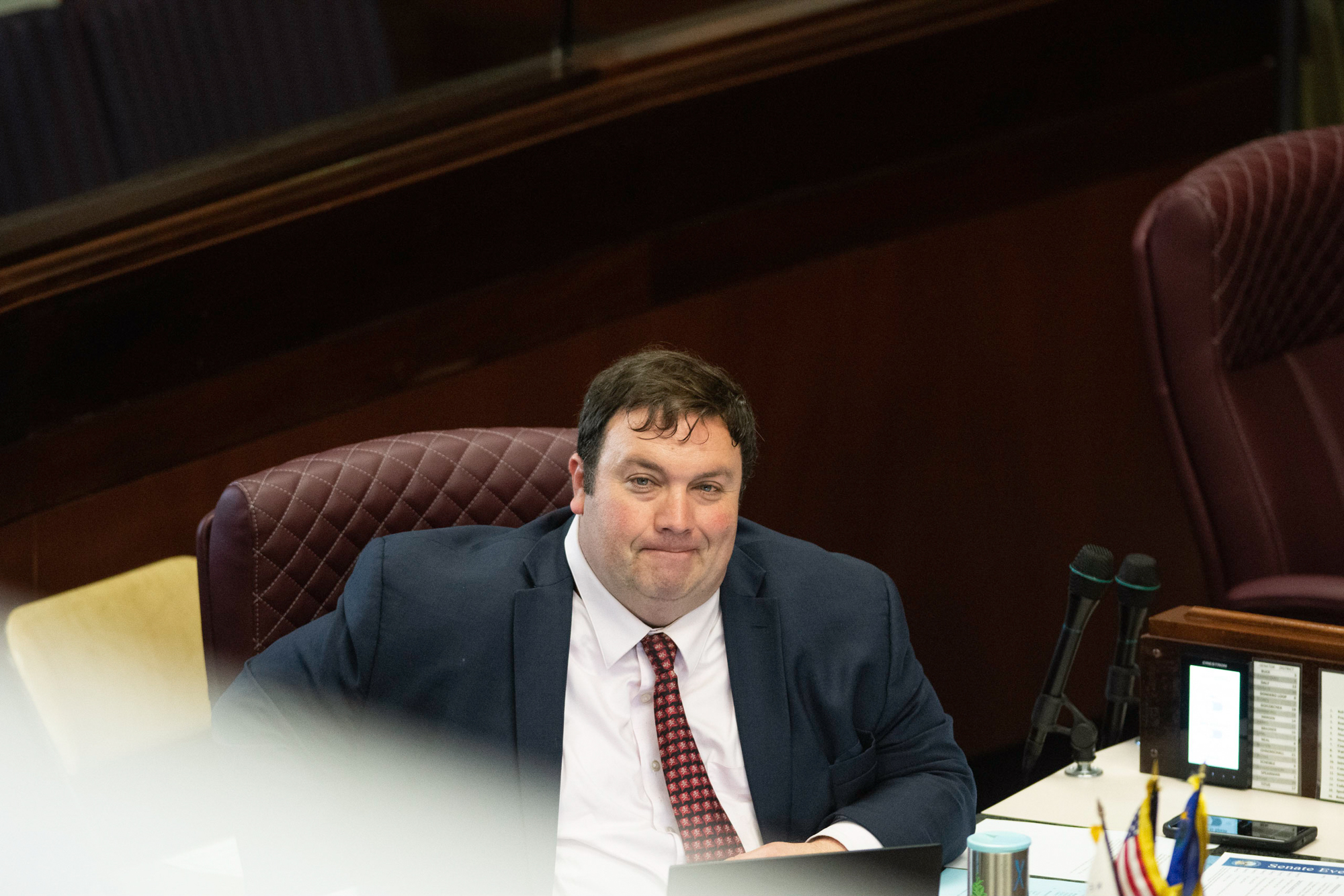 Senator James Ohrenschall (D-Las Vegas) inside the Legislature on March 20, 2023 in Carson City.