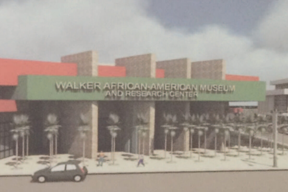 Illustration of the proposed Walker African American Museum in the HUNDRED Plan. Illustration by KME Architects.