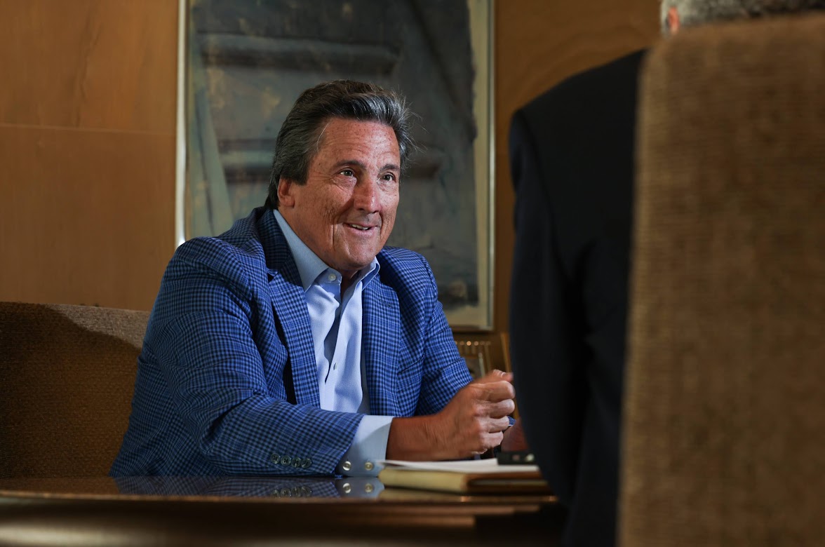 MGM Resorts International CEO Bill Hornbuckle during an interview in his office on Thursday, June 30, 2023. (Jeff Scheid/The Nevada Independent).