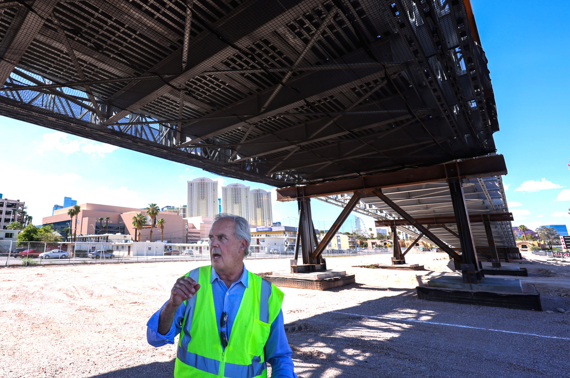 Las Vegas Grand Prix Flamingo bridge installation complete