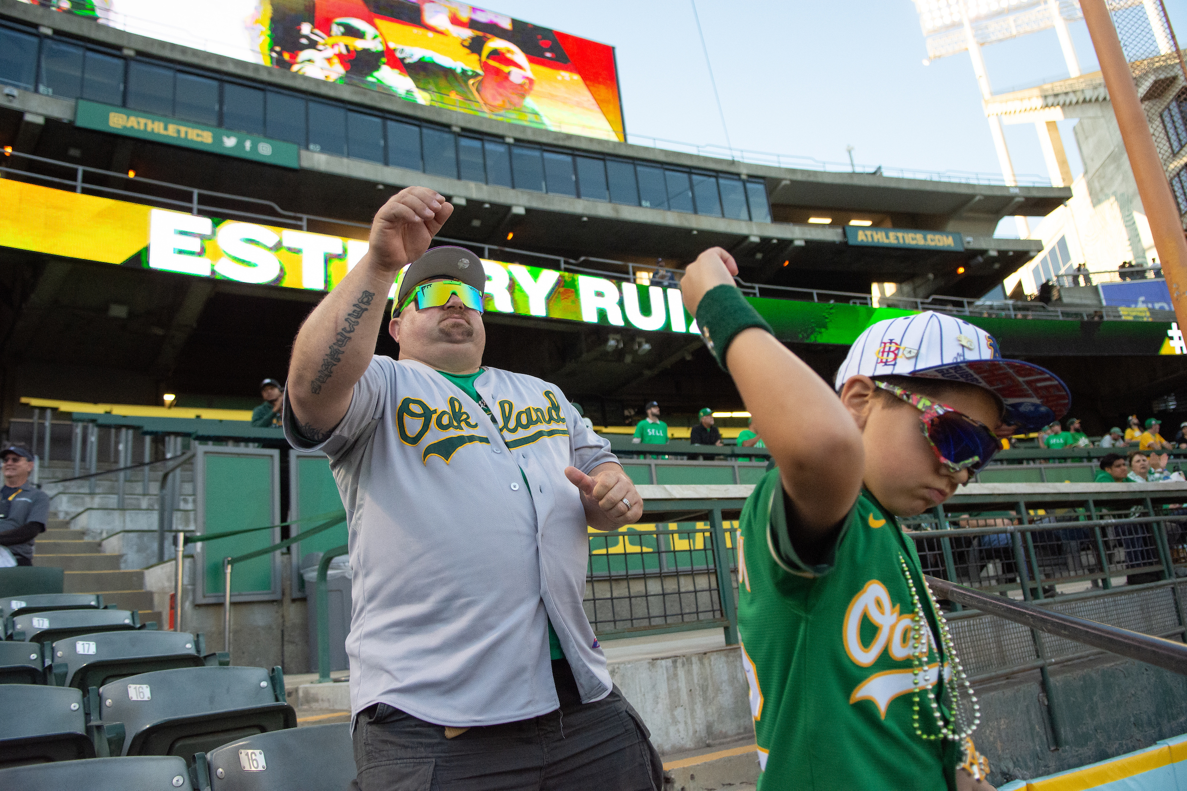 It absolutely hurts:' Oakland fans lament possible loss of the A's to Las  Vegas - The Nevada Independent