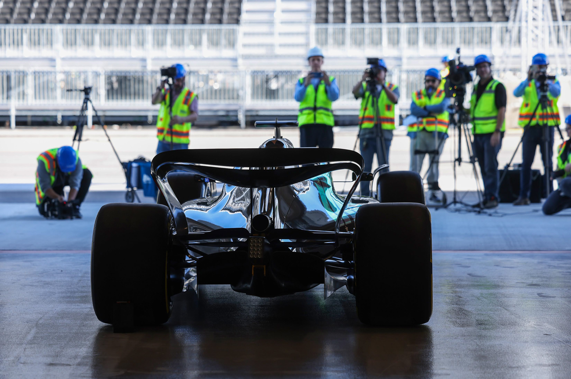 F1 road work continues in Las Vegas with race three weeks away