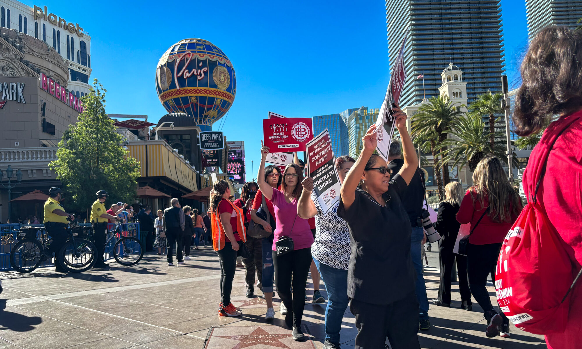 Thousands of Las Vegas workers to picket MGM, Caesars casinos