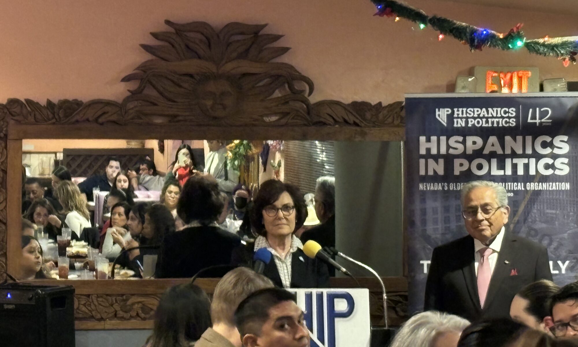 Sen. Jacky Rosen’s speech in Las Vegas crashed by proPalestine