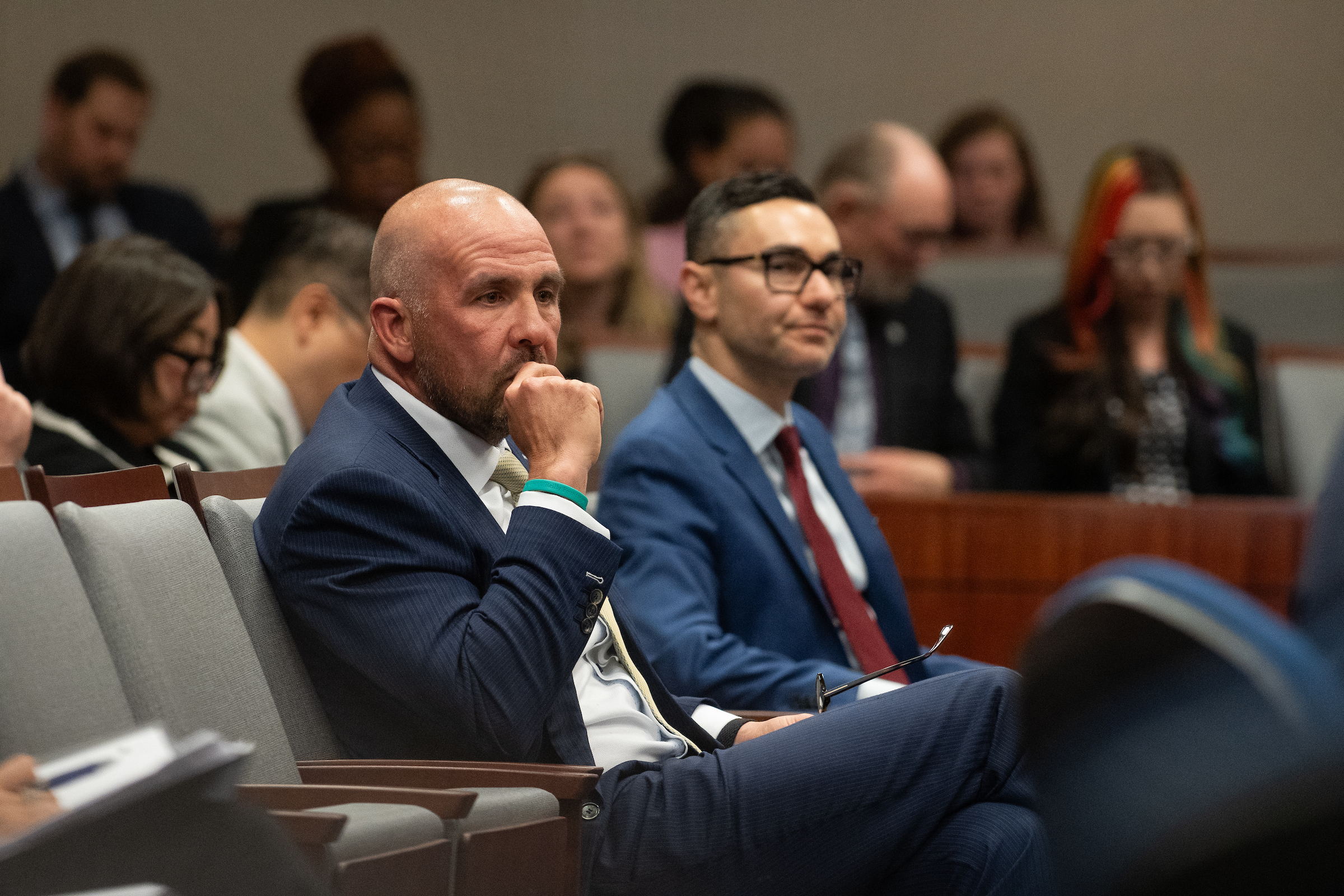 David O'Reilly, CEO of Howard Hughes Holdings, during a hearing of the Assembly Committee on Revenue inside the Legislature in Carson City.
