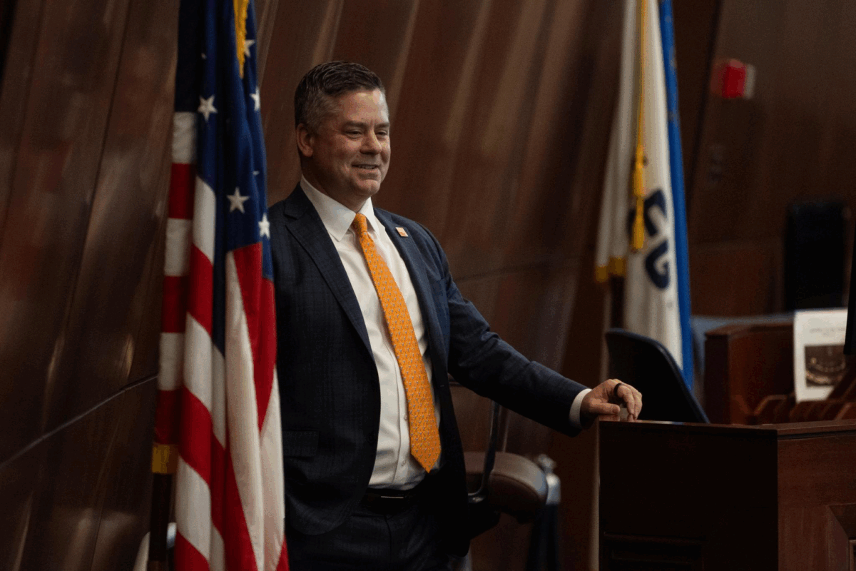 Assembly Speaker Steve Yeager (D-Las Vegas) on May 16, 2025, inside the Legislature in Carson City.