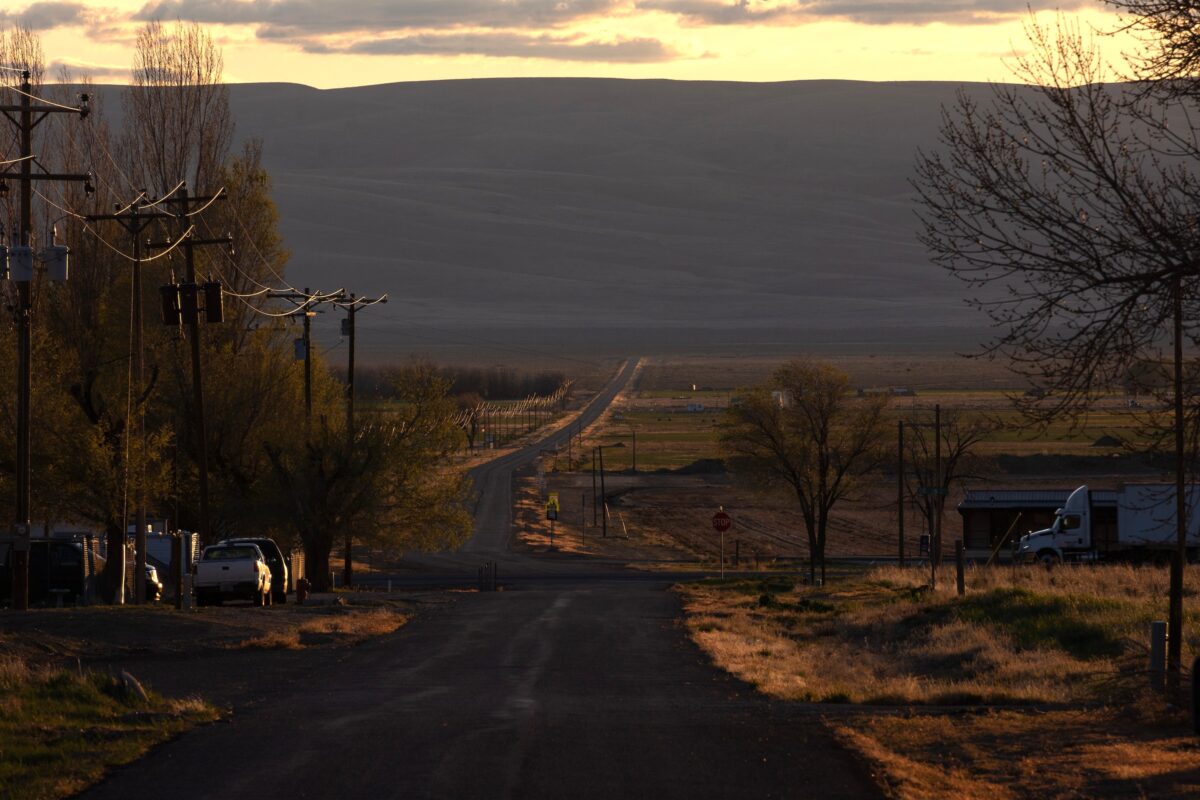 The intersection of Kings River Road and Highway 95 in Orovada on April 27, 2021.