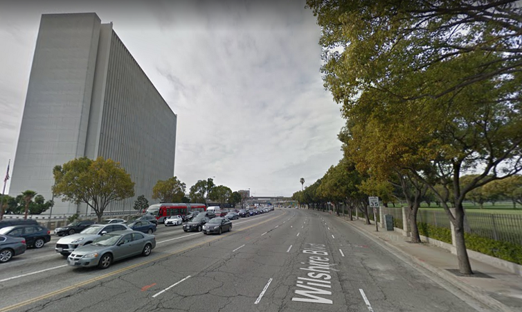  Wilshire Blvd (via Google Street View) - going against traffic