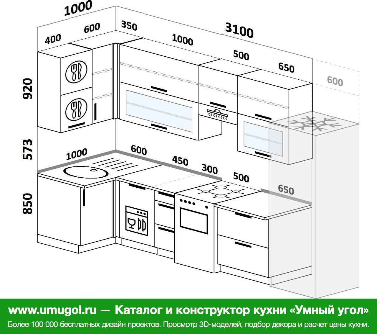 сделать дизайн проект кухни самостоятельно