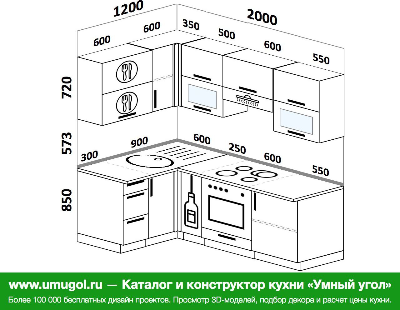 Конструктор угловой кухни