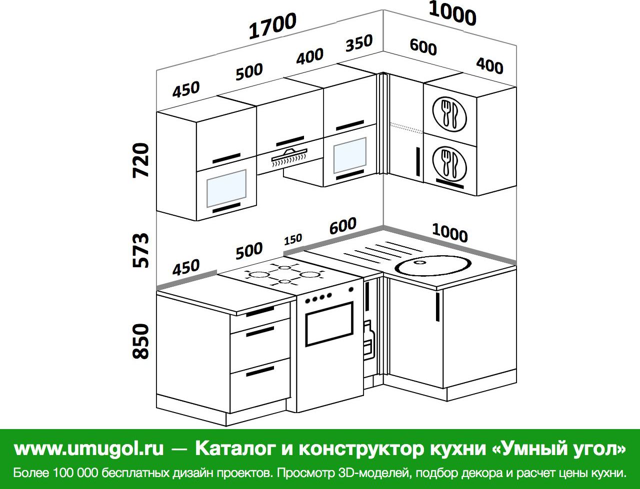 Кухня 1900 мм на 1900 мм дизайн