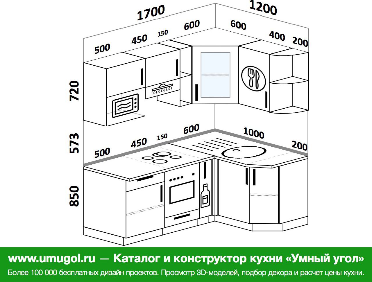 Кухня 1800 на 1400 угловая