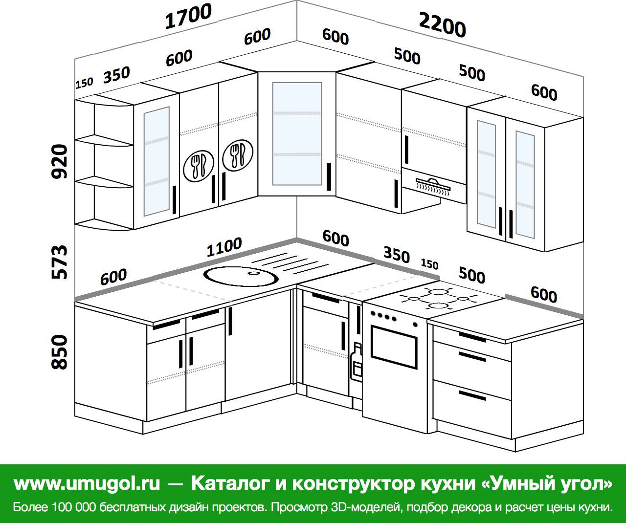 Кухня 1700. Угловая кухня 2200 на 2600. Планировка угловой кухни 220 на 170. Кухня на 2200 планировка. Угловая кухня угловая на 1500-2200.