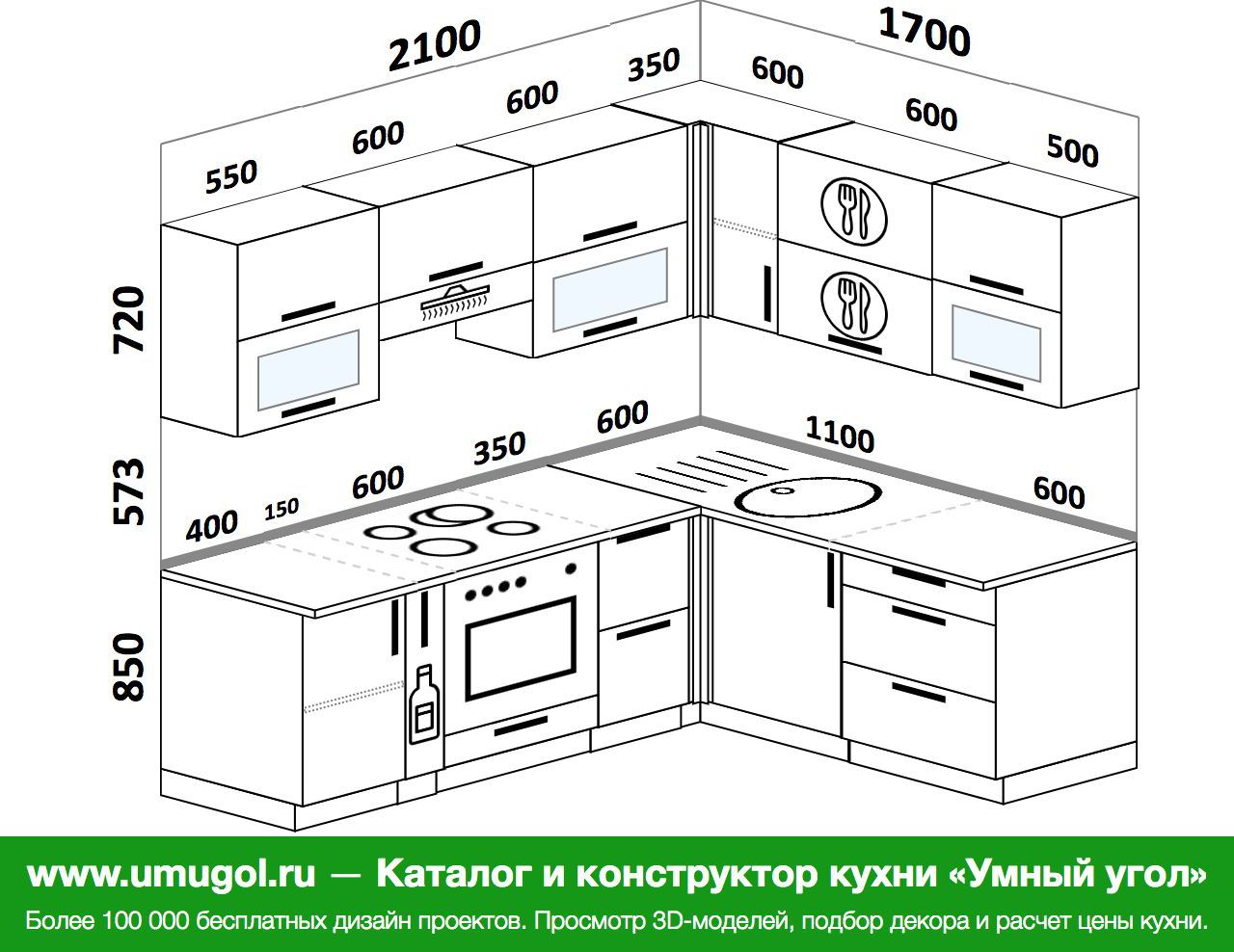 столешницы для кухни в размер