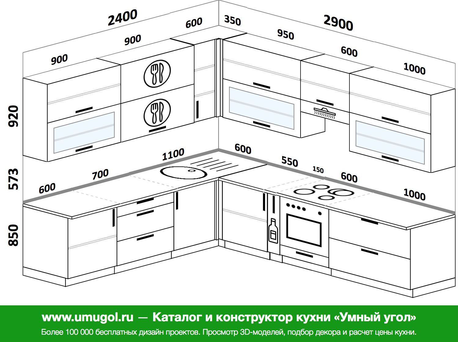 какое расстояние между столешницей и верхними шкафами